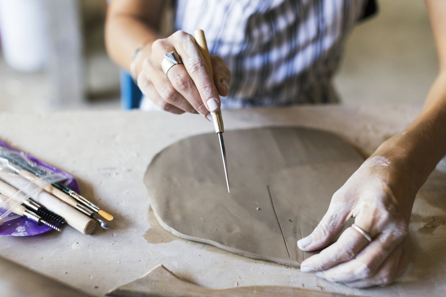 making pottery