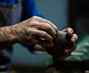 making pottery