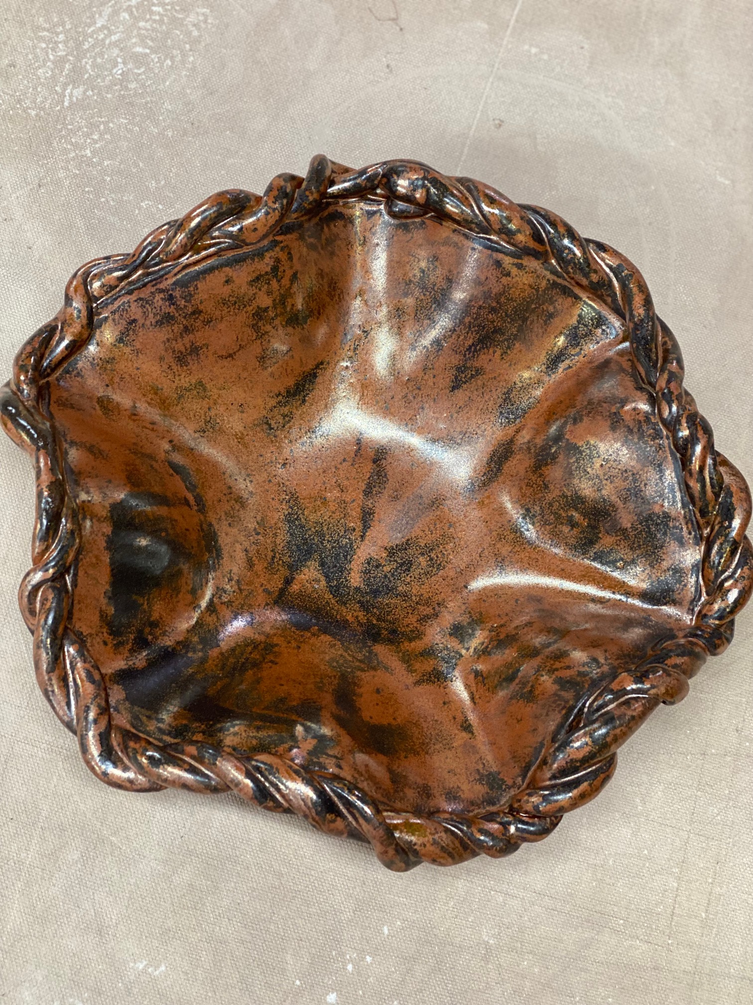 Copper student bowl