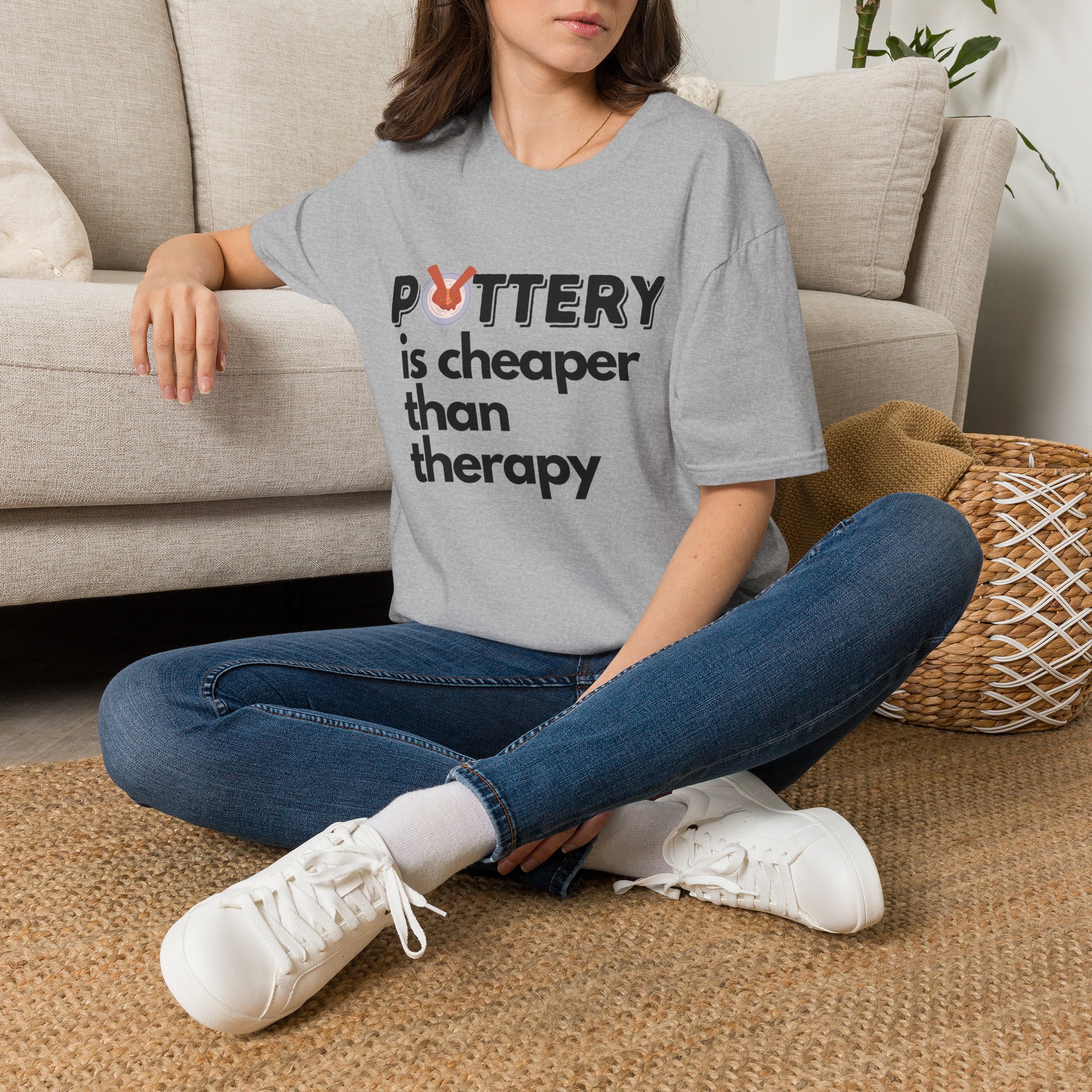 Pottery Therapy Unisex Tee - Image 4