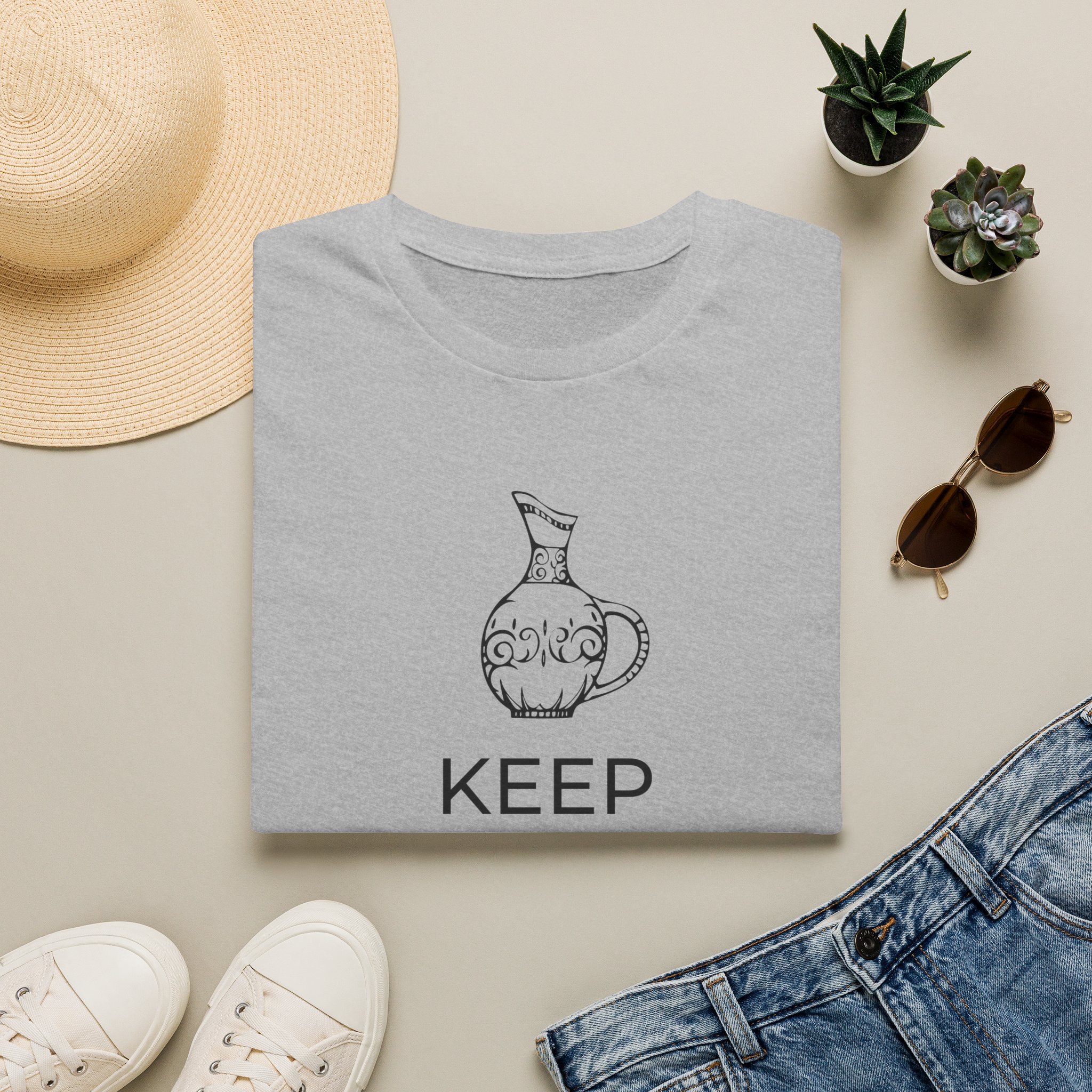 Keep Calm Unisex Tee - Image 3