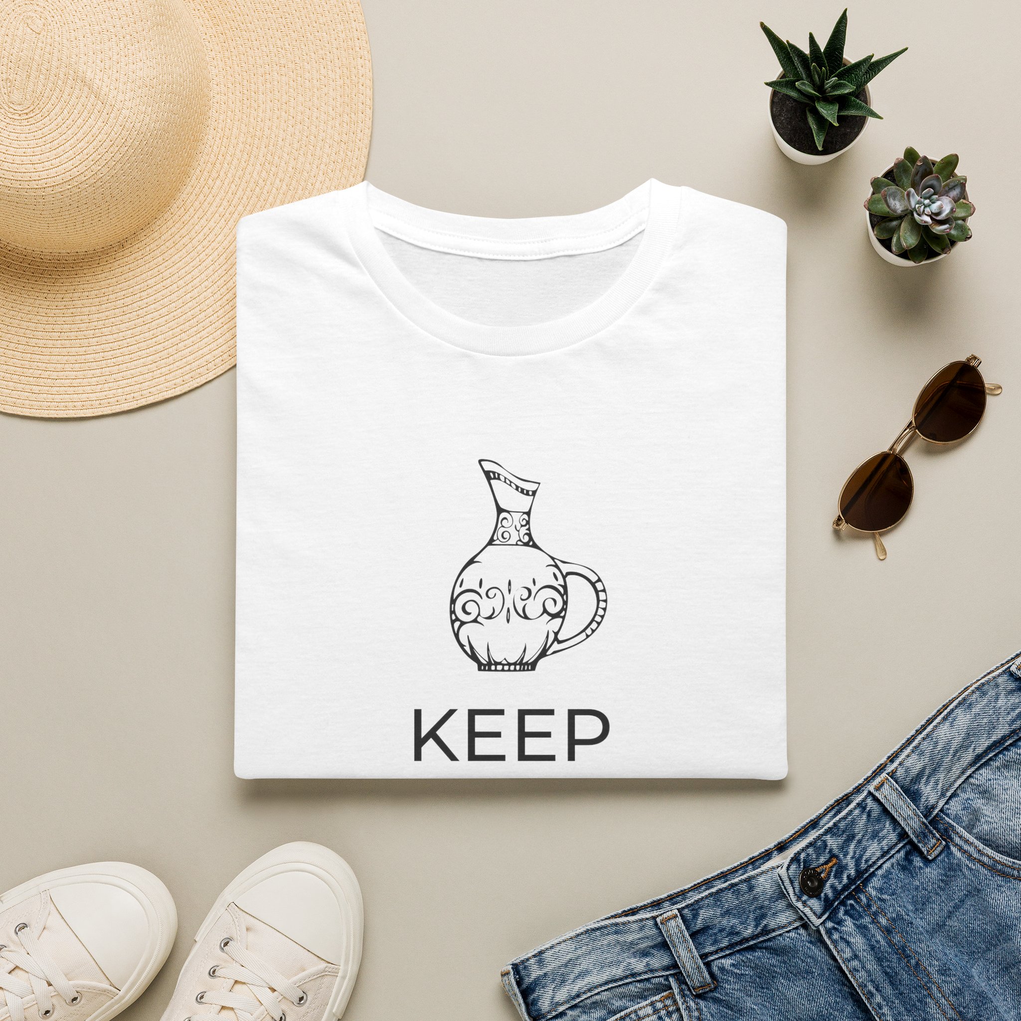 Keep Calm Unisex Tee - Image 2